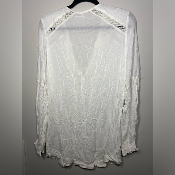 Free People sheer white blouse | Size XL - Picture 3 of 3